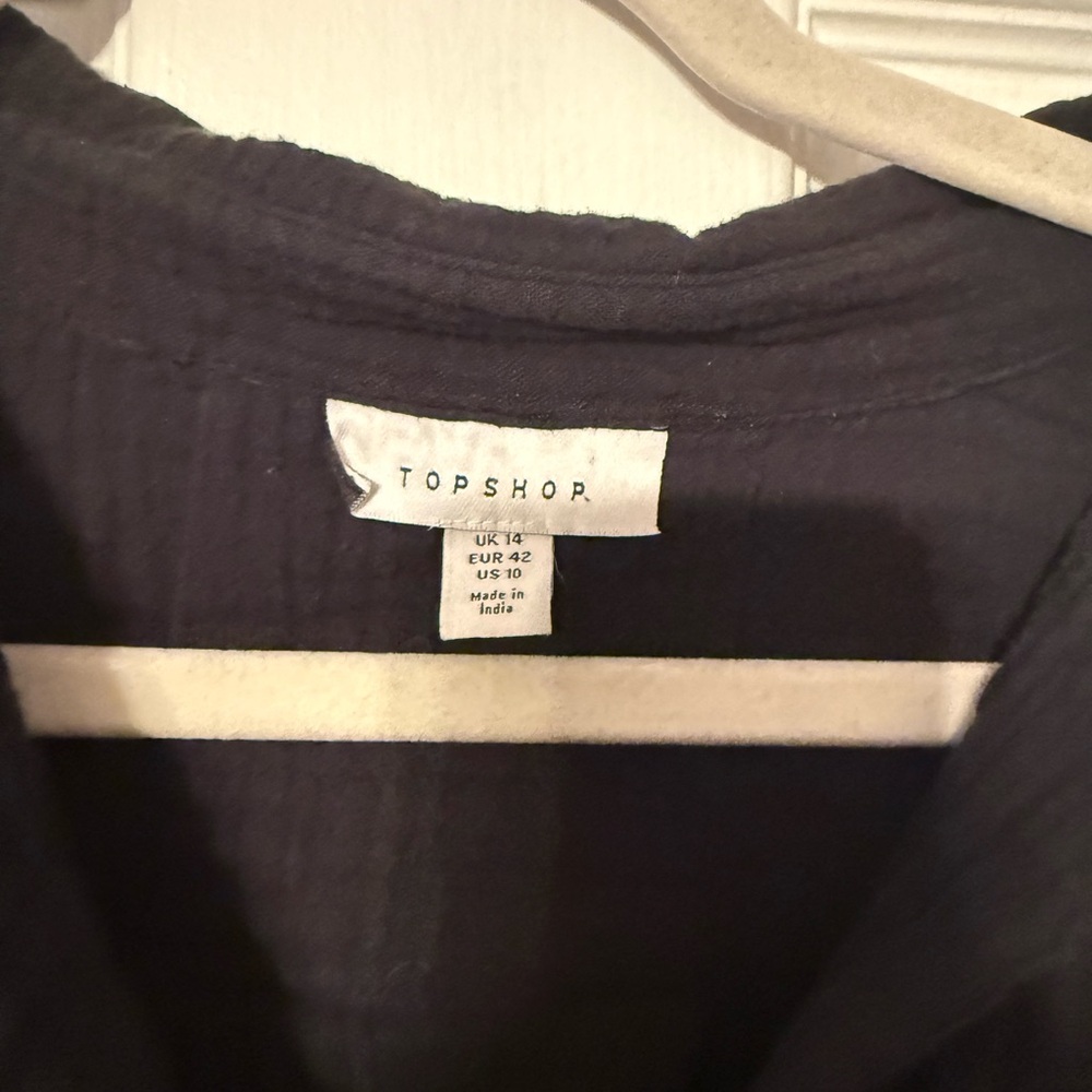 Madewell Black Button-Up Gauze Shirt - Picture 2 of 7